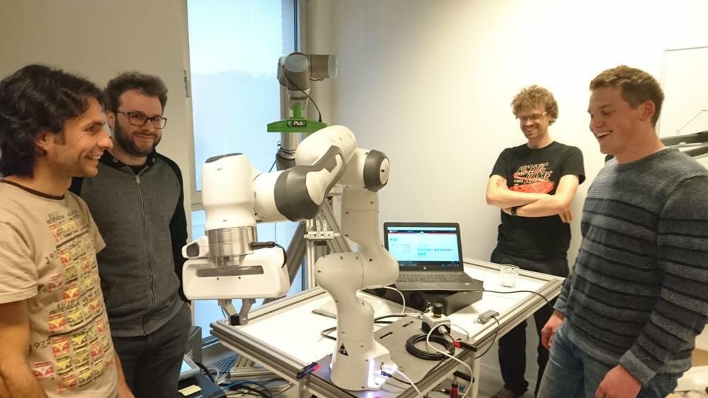 We were visited by the Franka robot